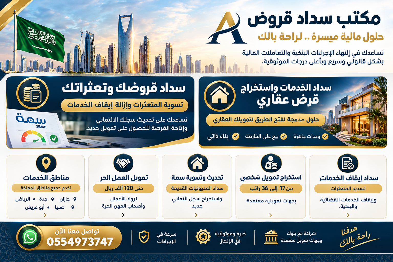 مكتب سداد جازان - سداد القروض والتعثرات وتحديث سمة، للتواصل 0554973747 مكتب سداد جازان - سداد القروض والتعثرات وتحديث سمة، للتواصل 0554973747